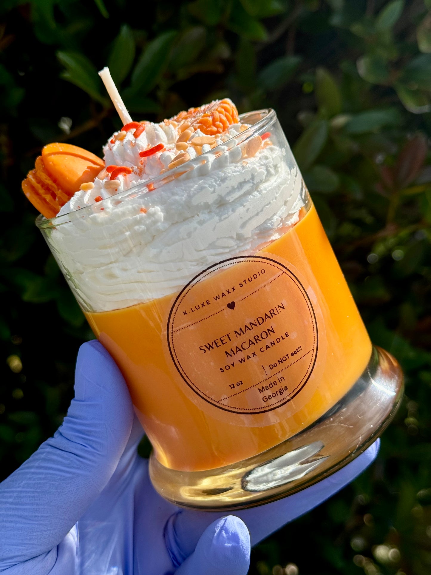 Sweet Mandarin Macaron Scented Candle