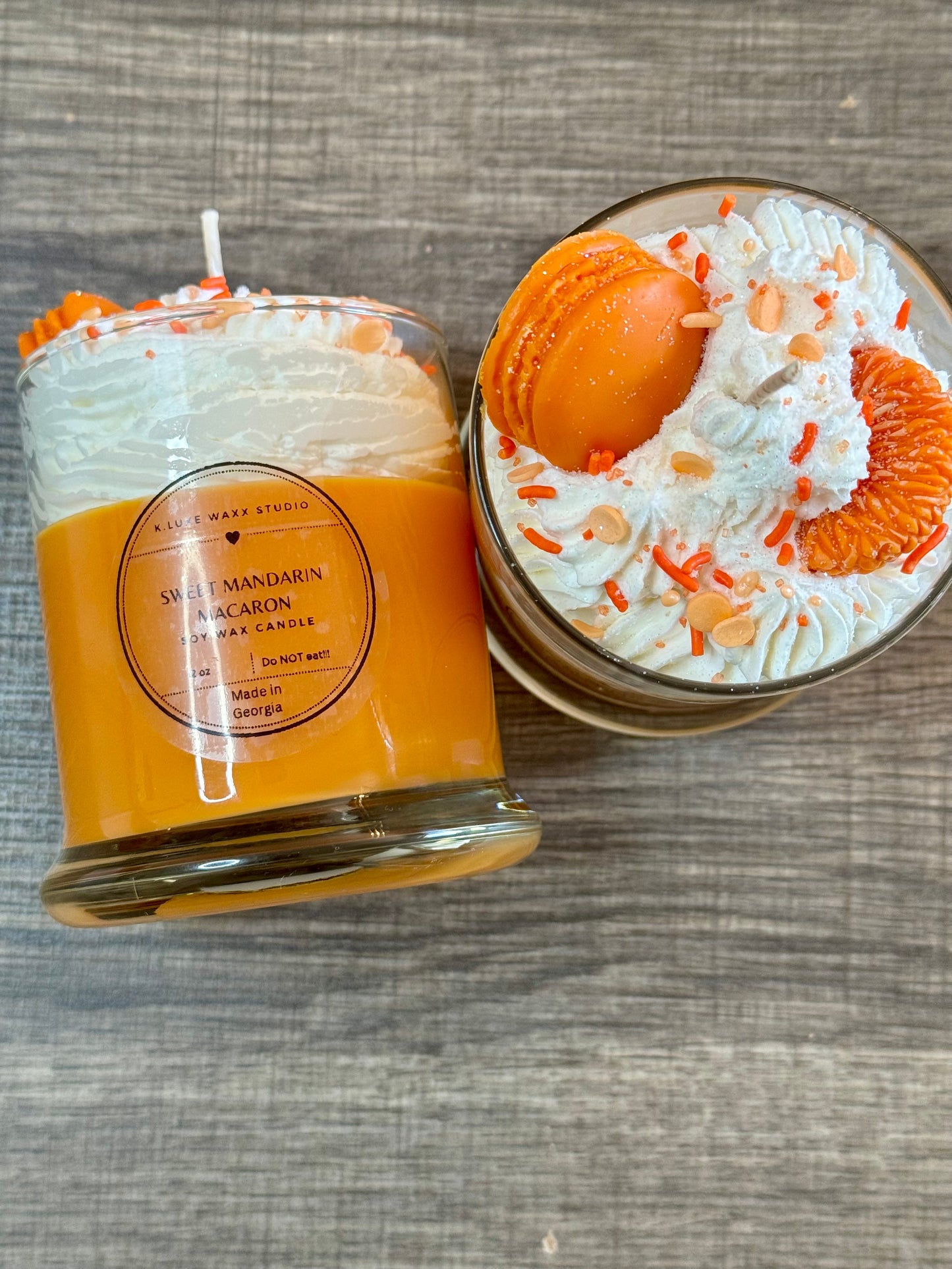 Sweet Mandarin Macaron Scented Candle