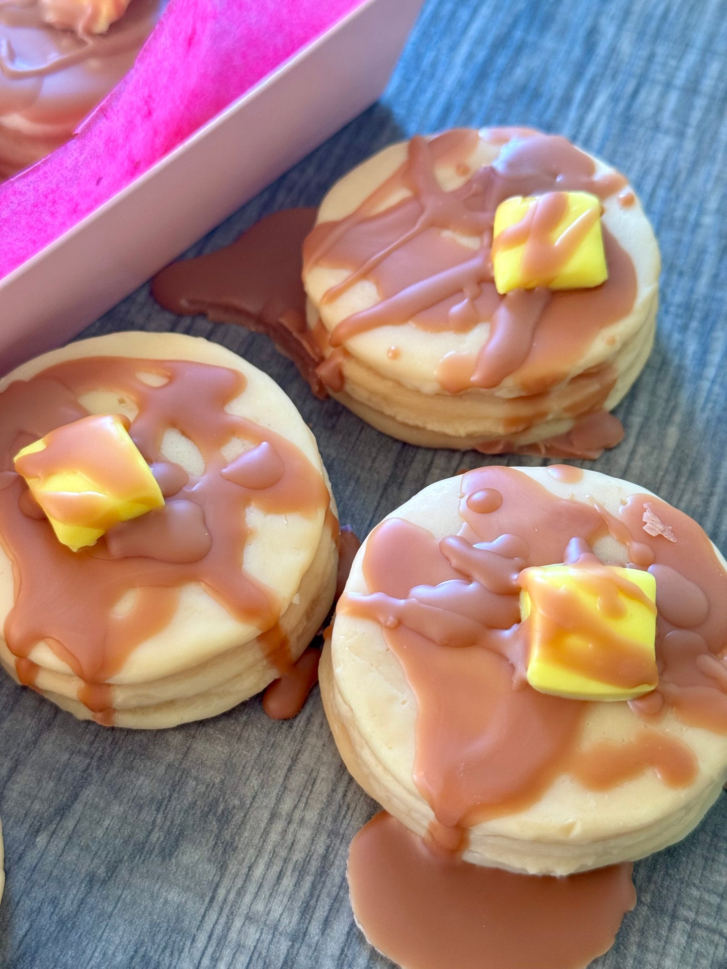 Pancake Stacks with Syrup Melts