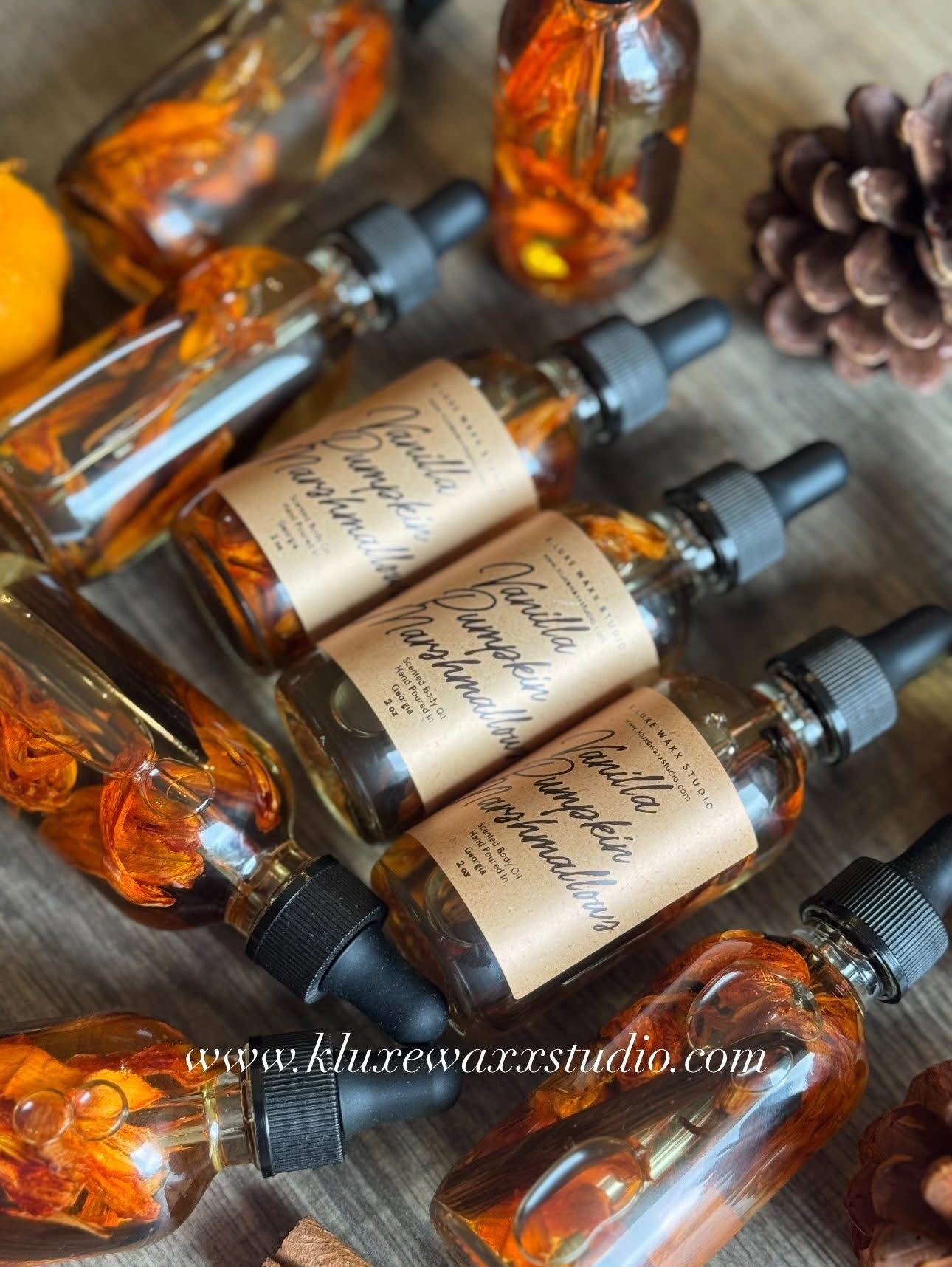 Vanilla Pumpkin Marshmallow Scented Body Oil