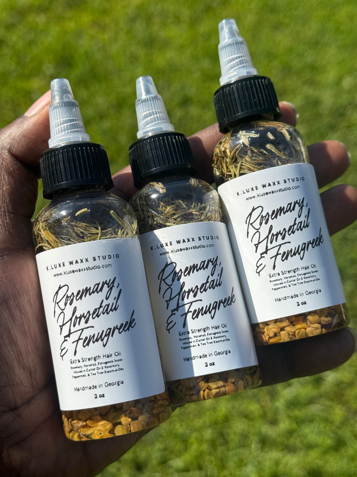 Rosemary, Fenugreek & Horsetail Extra Strength Hair Growth Oil