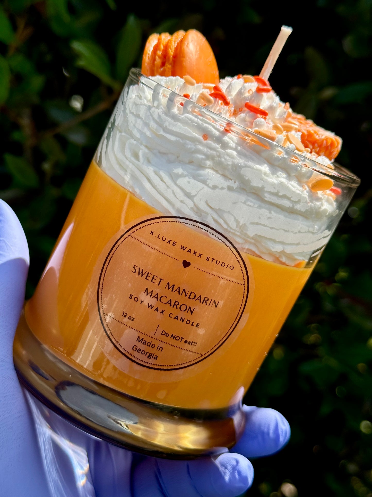 Sweet Mandarin Macaron Scented Candle