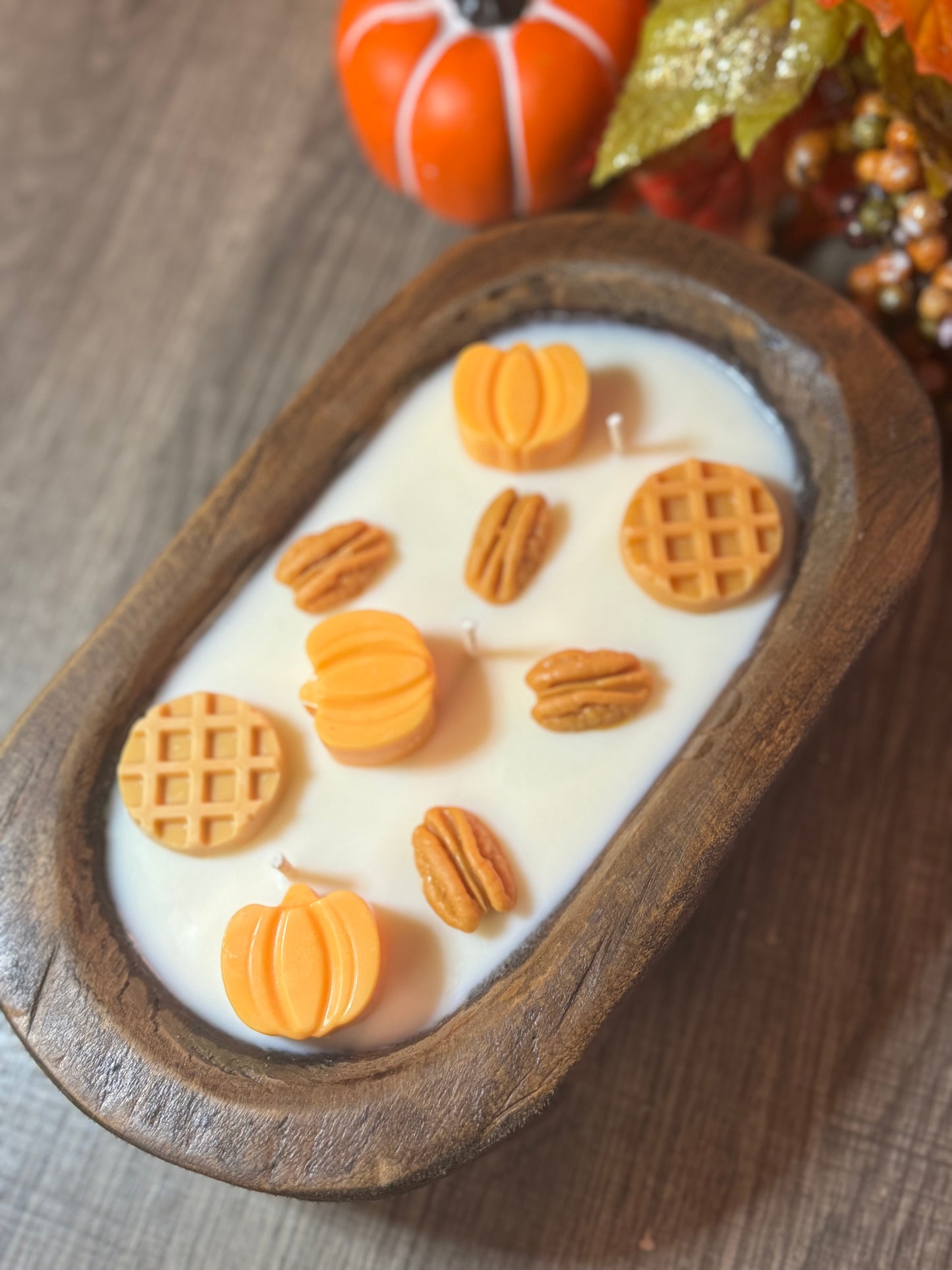 Pumpkin Pecan Waffle Dough Bowl Candle
