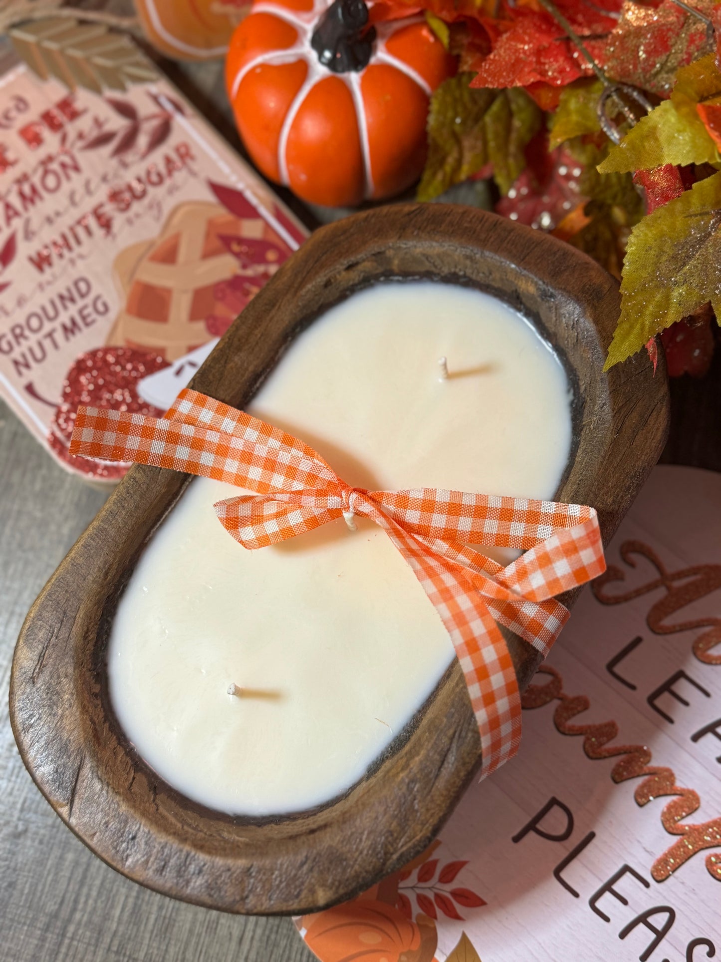 Fall Scented Dough Bowl Candle