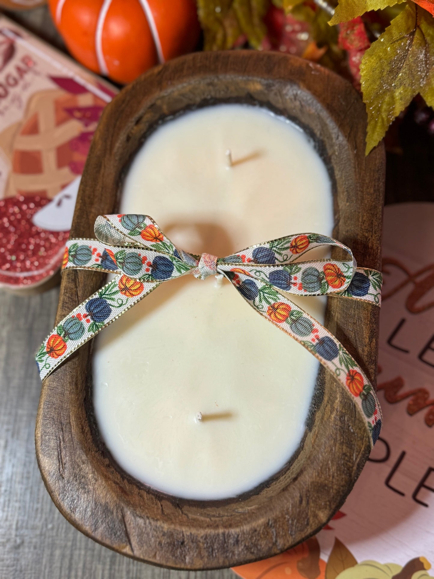 Fall Scented Dough Bowl Candle
