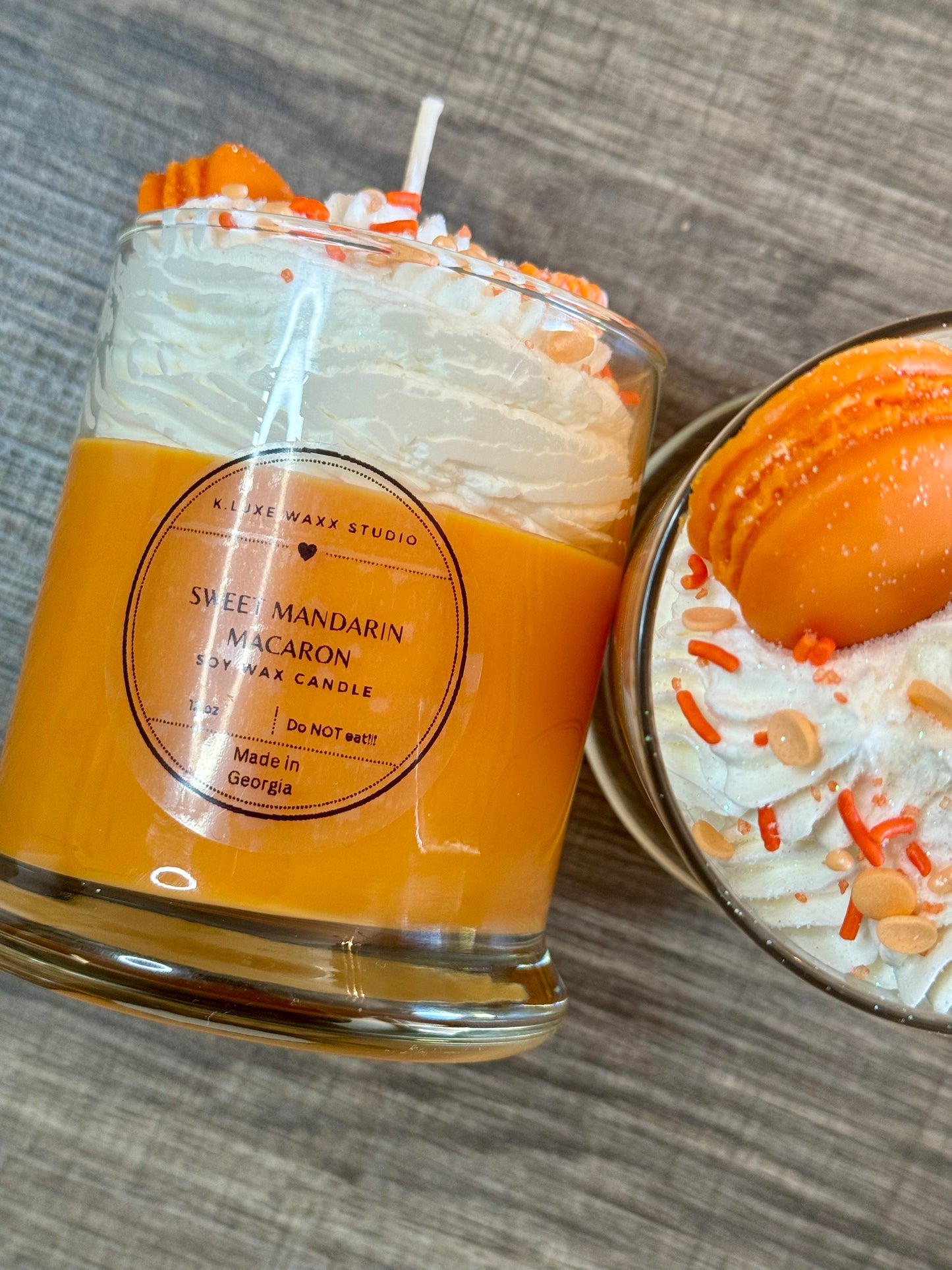 Sweet Mandarin Macaron Scented Candle
