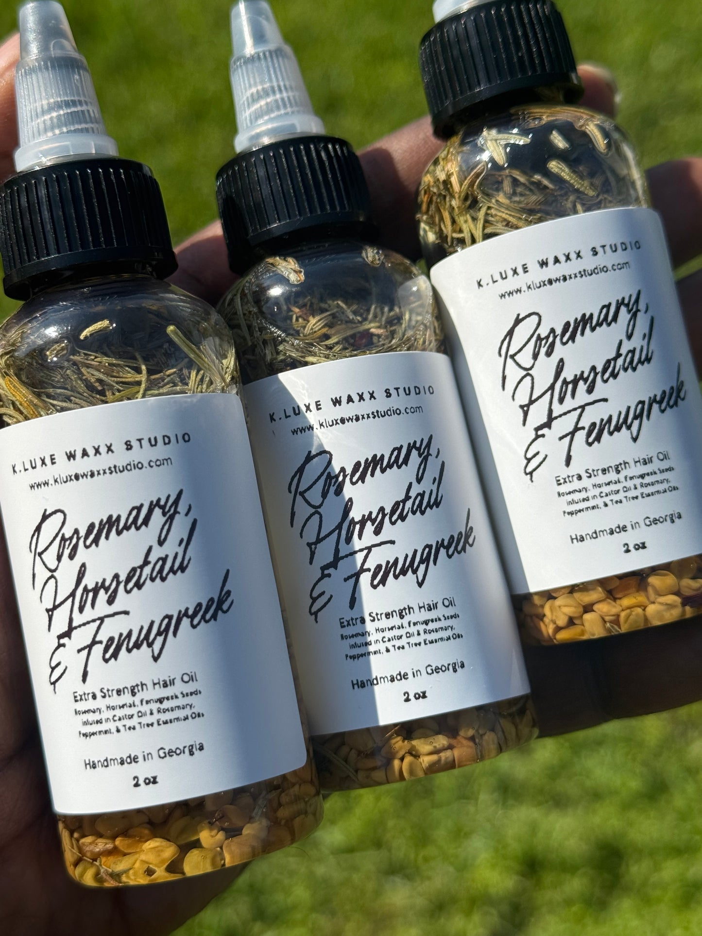 Rosemary, Fenugreek & Horsetail Extra Strength Hair Growth Oil