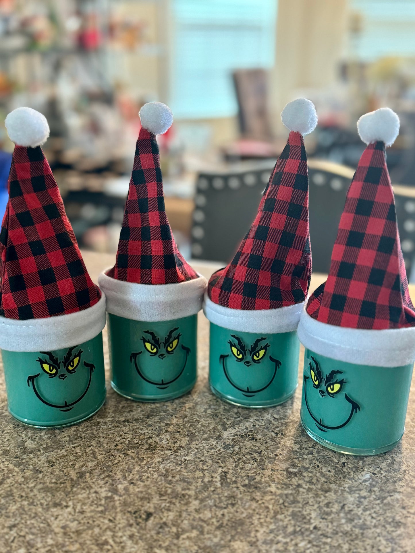 Mr. Grinch Inspired Jar Candle-8 oz