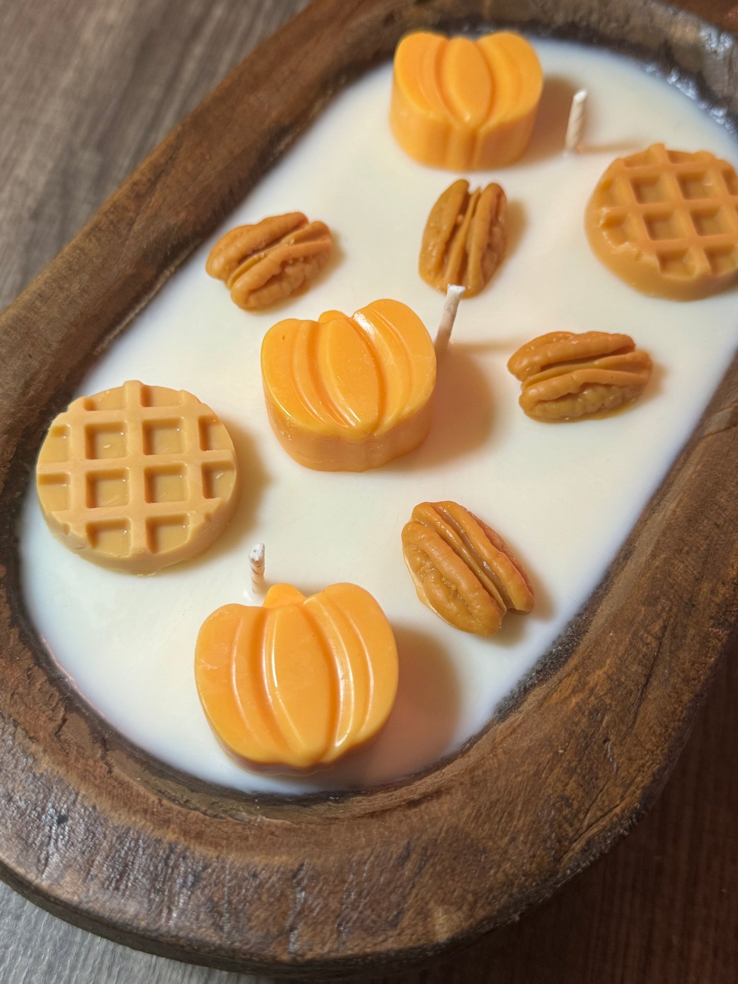 Pumpkin Pecan Waffle Dough Bowl Candle