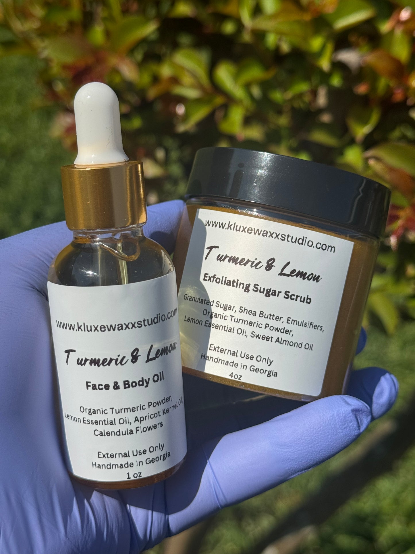 Turmeric & Lemon Facial & Body Sugar Scrub