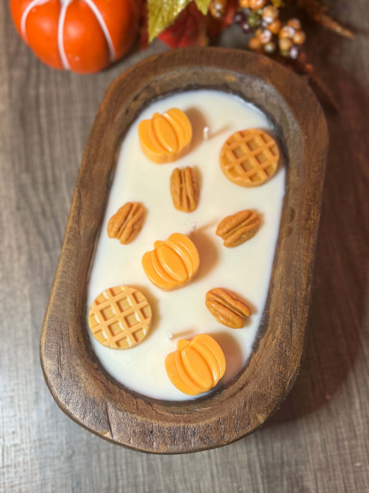 Pumpkin Pecan Waffle Dough Bowl Candle