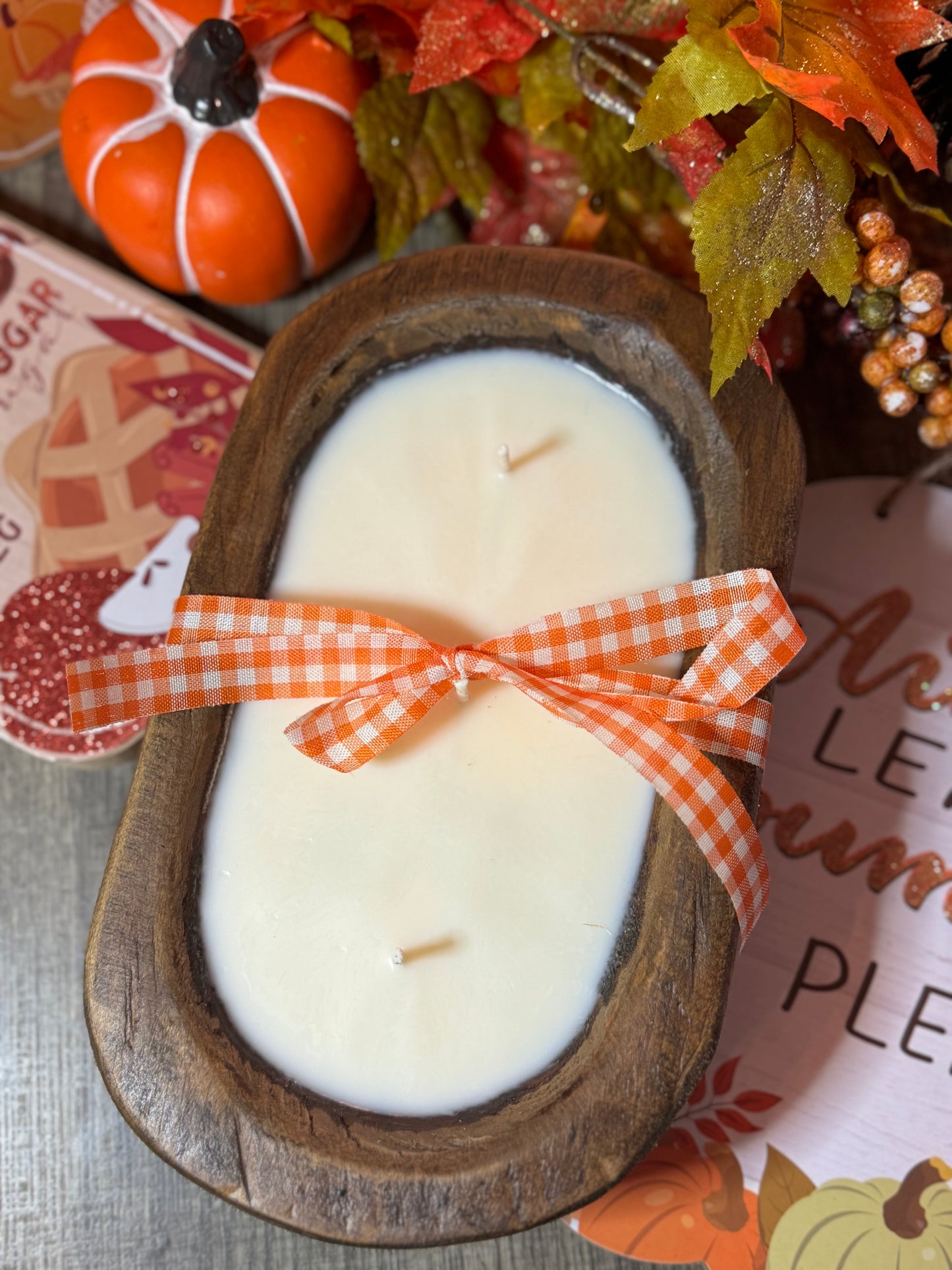 Fall Scented Dough Bowl Candle