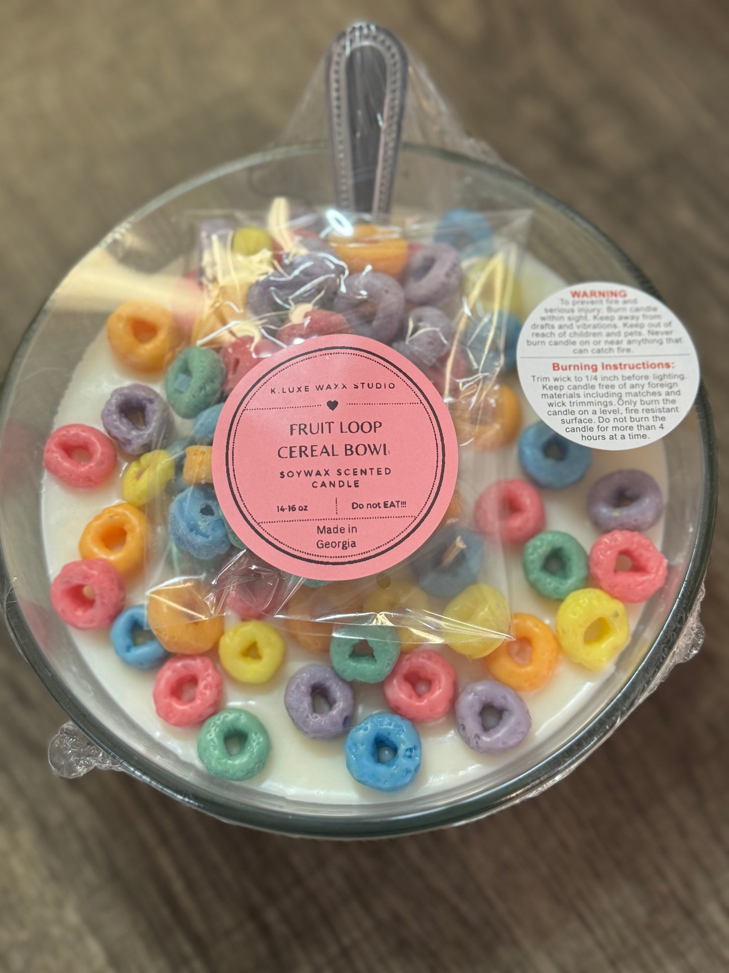 (Large)Fruity Loop Candle Bowl