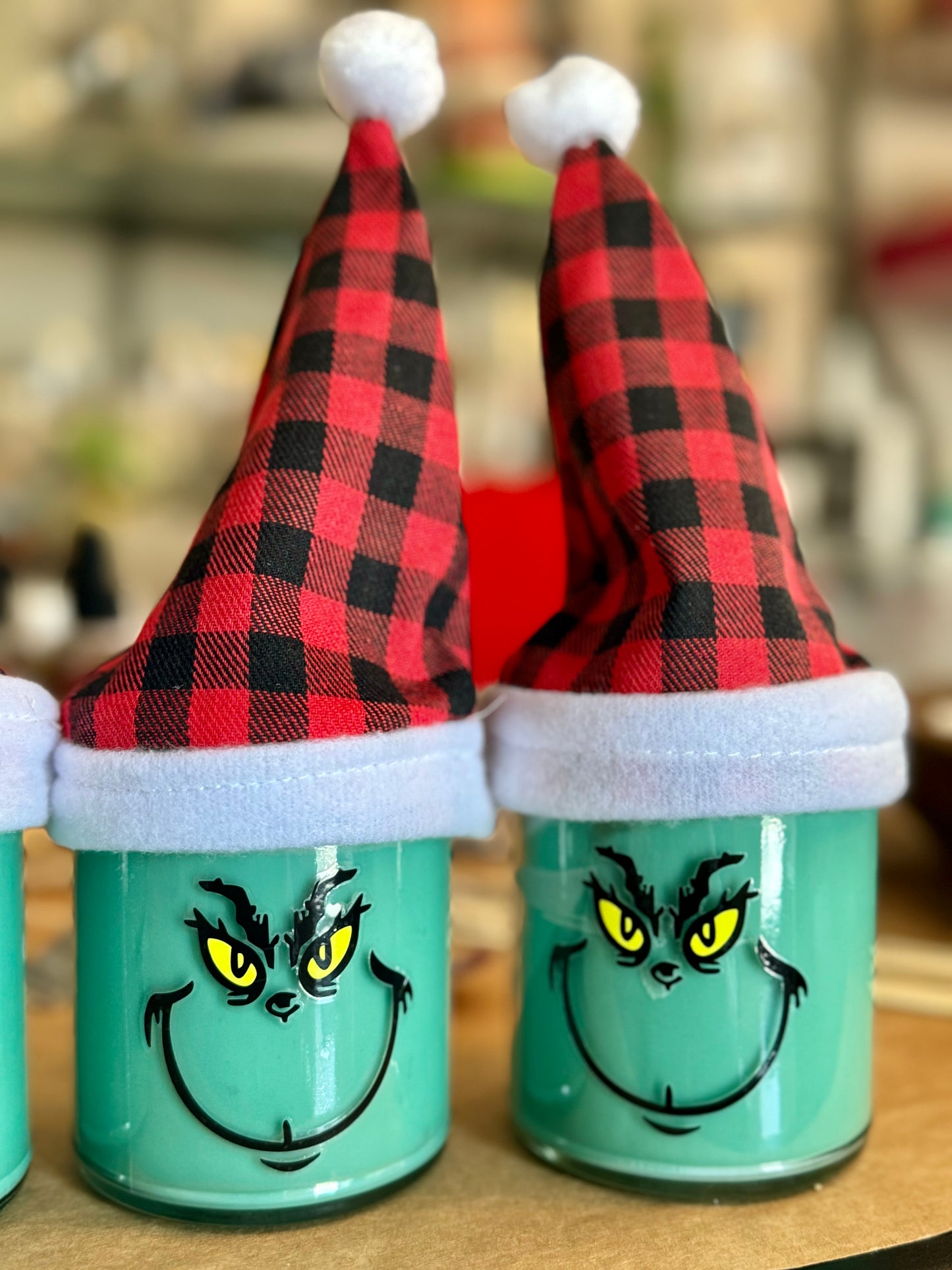 Mr. Grinch Inspired Jar Candle-8 oz