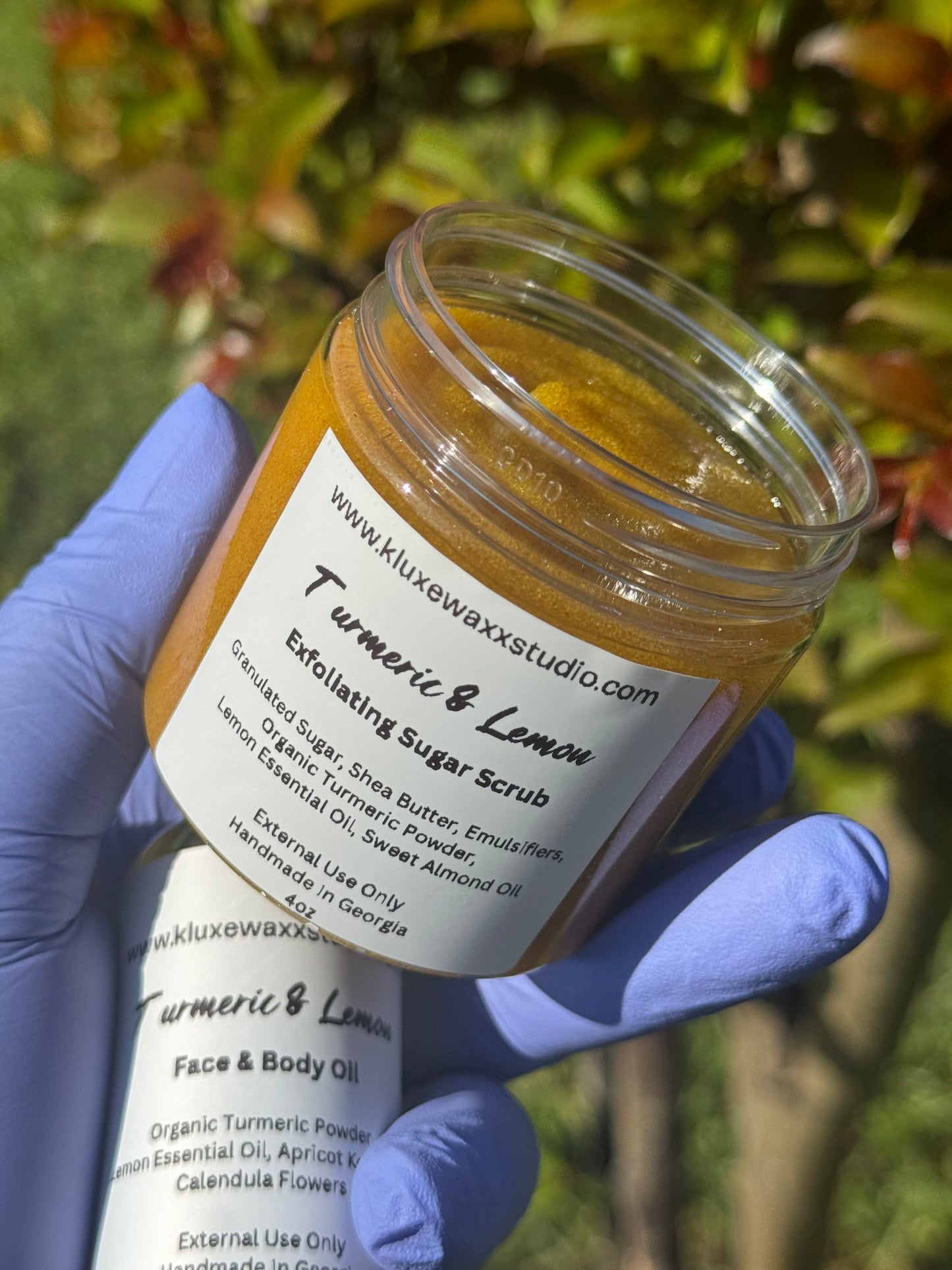Turmeric & Lemon Facial & Body Sugar Scrub