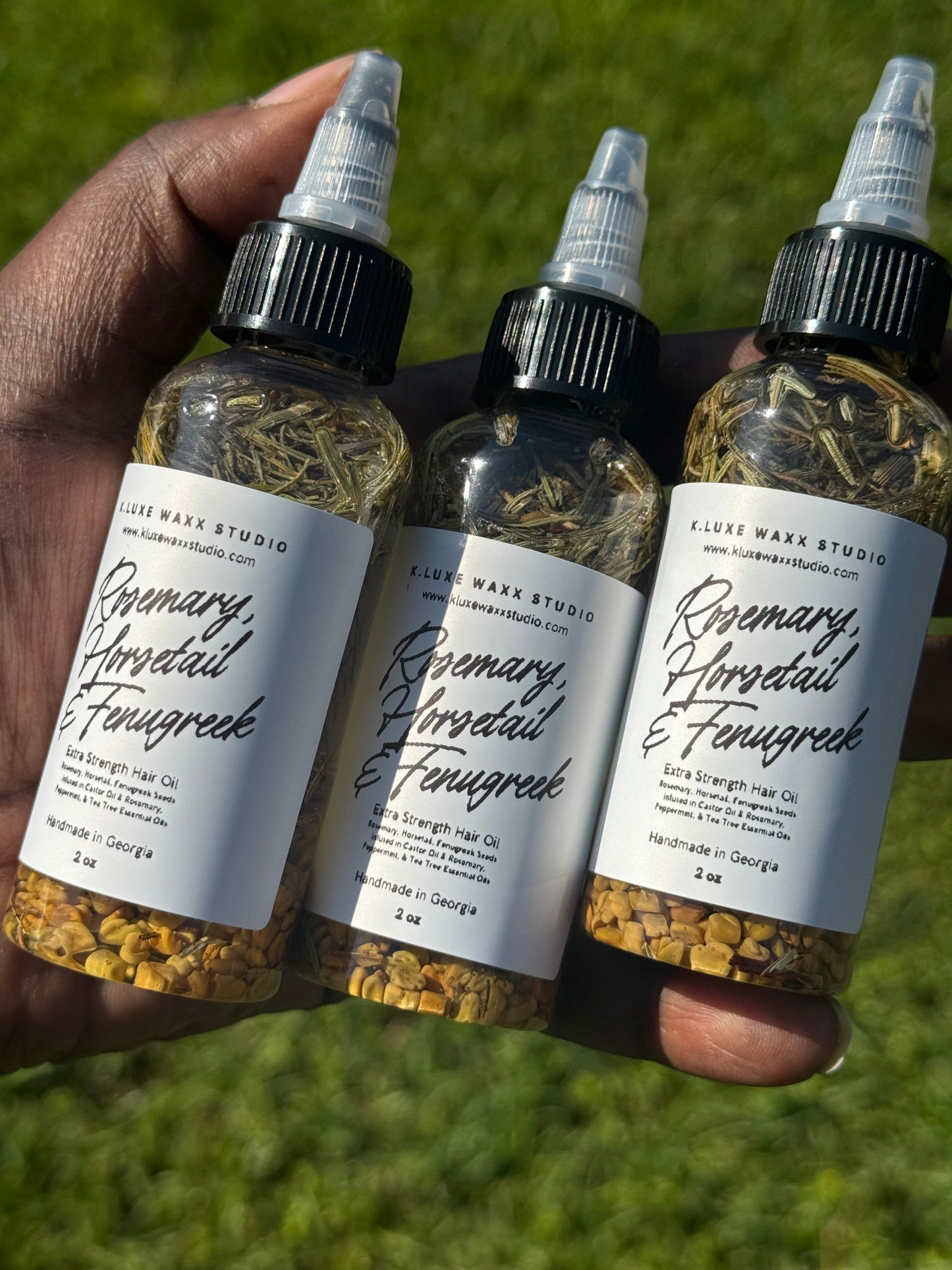 Rosemary, Fenugreek & Horsetail Extra Strength Hair Growth Oil