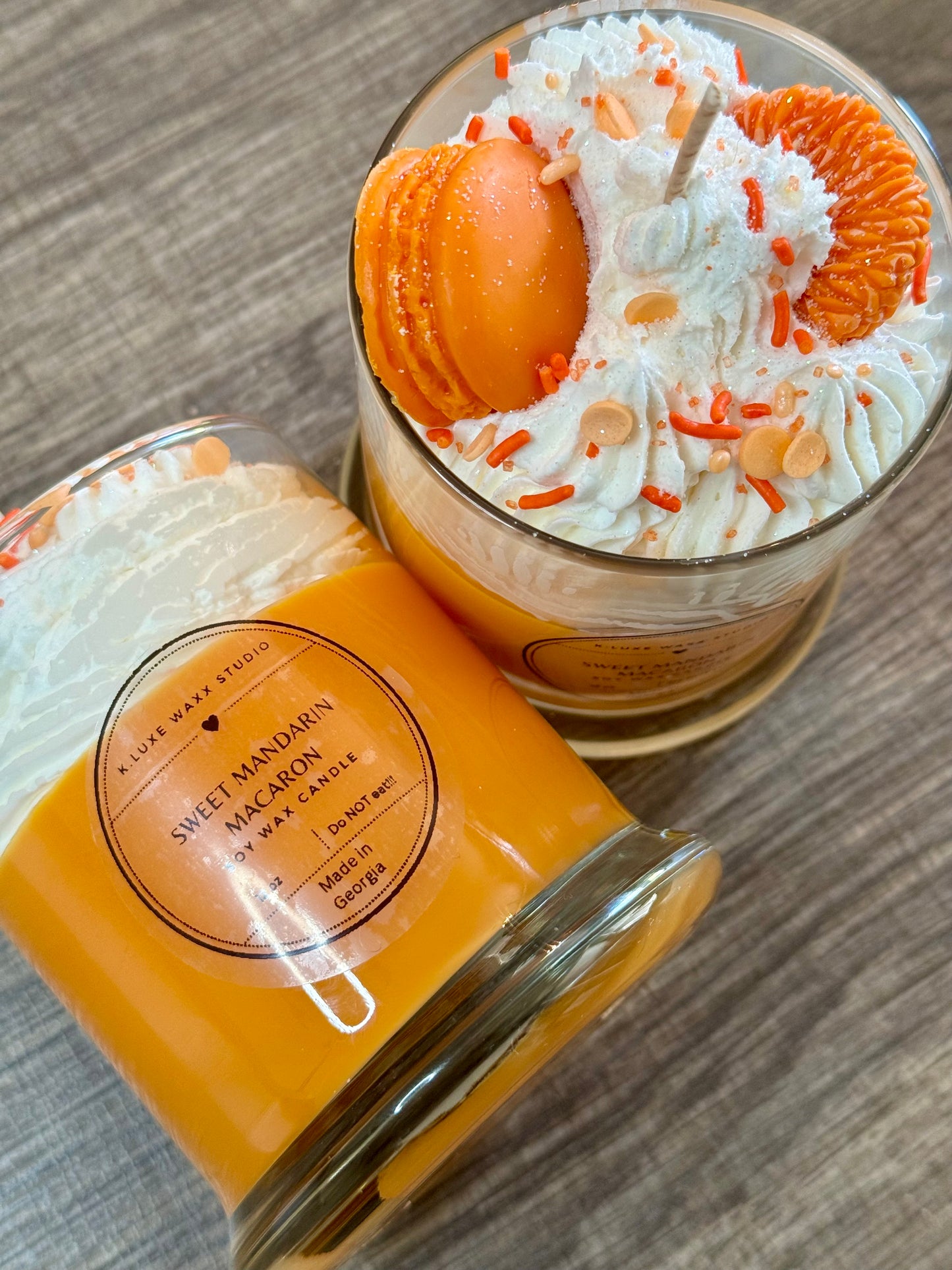 Sweet Mandarin Macaron Scented Candle