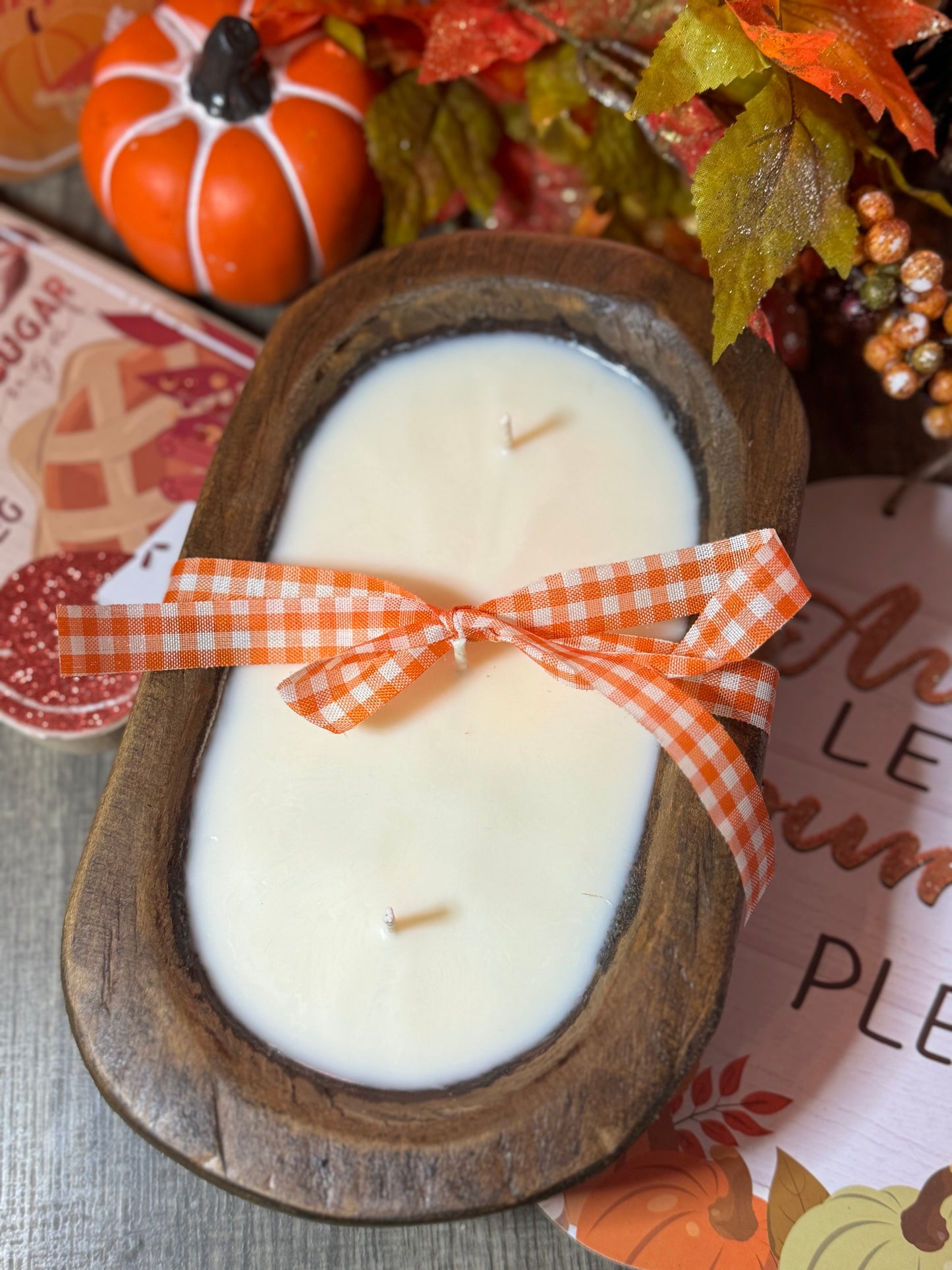 Fall Scented Dough Bowl Candle