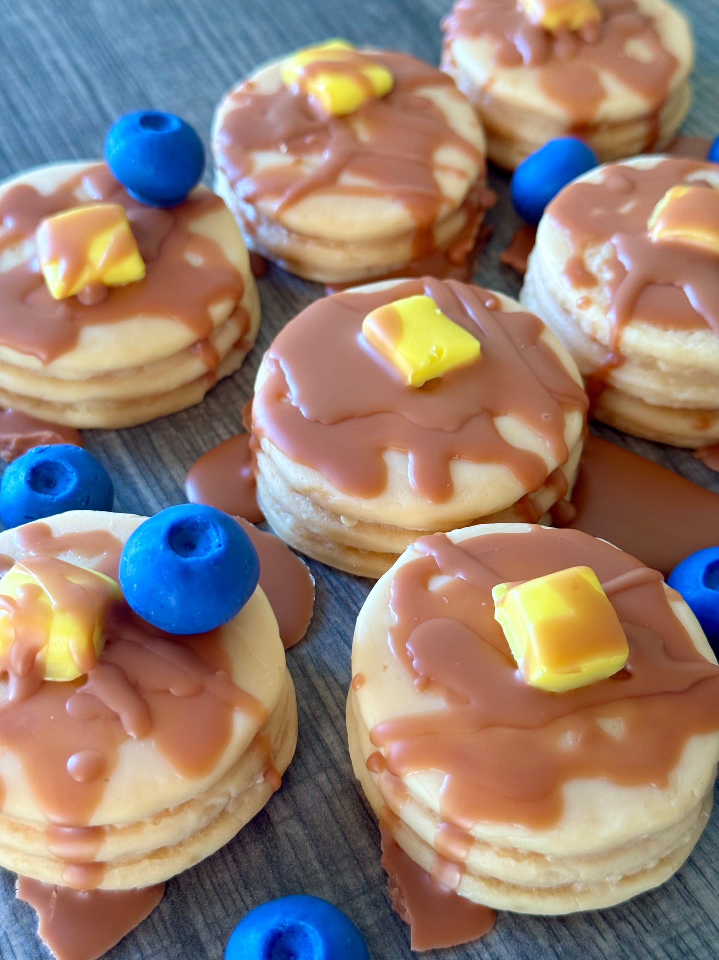 Pancake Stacks with Syrup Melts