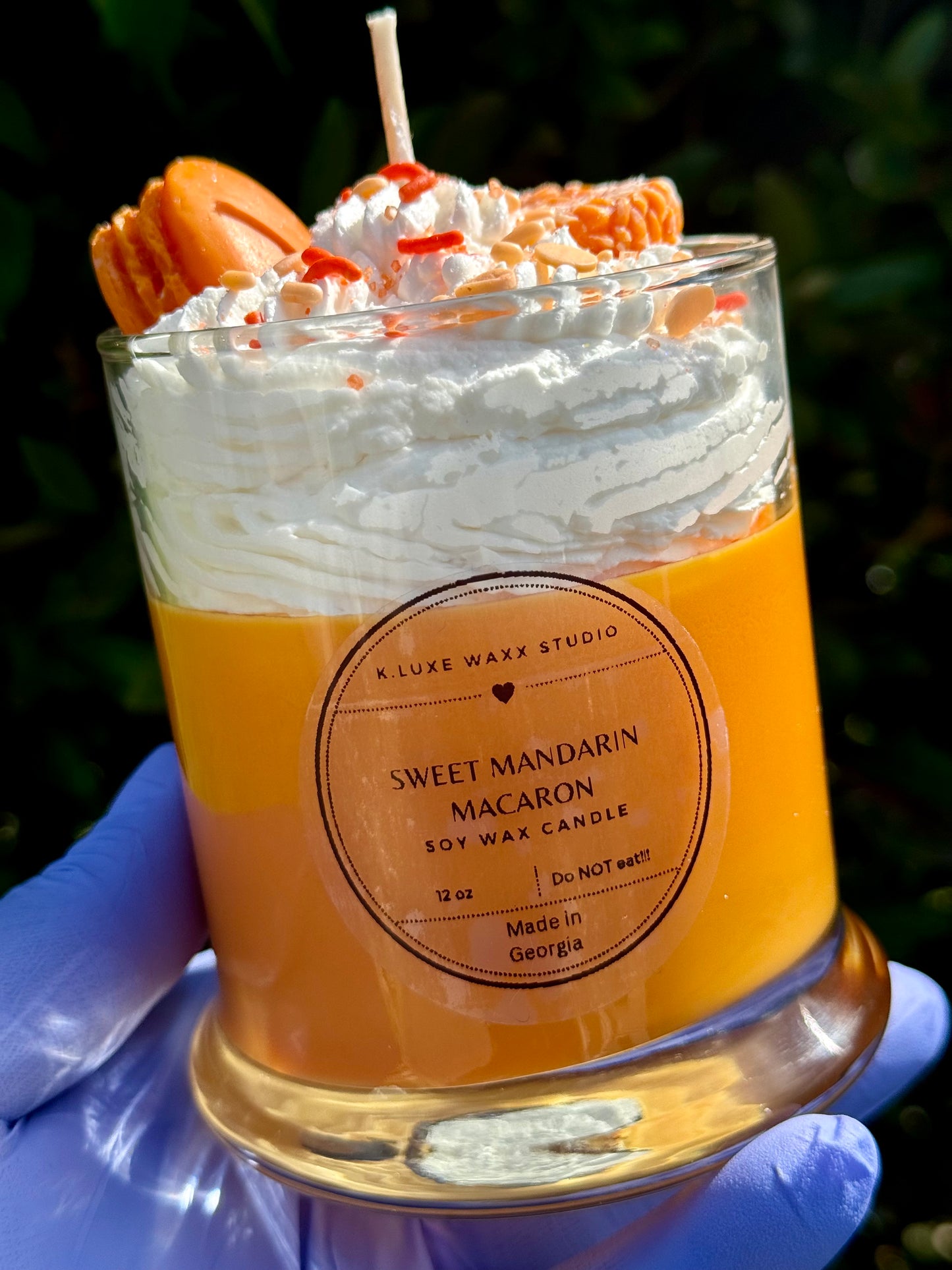 Sweet Mandarin Macaron Scented Candle