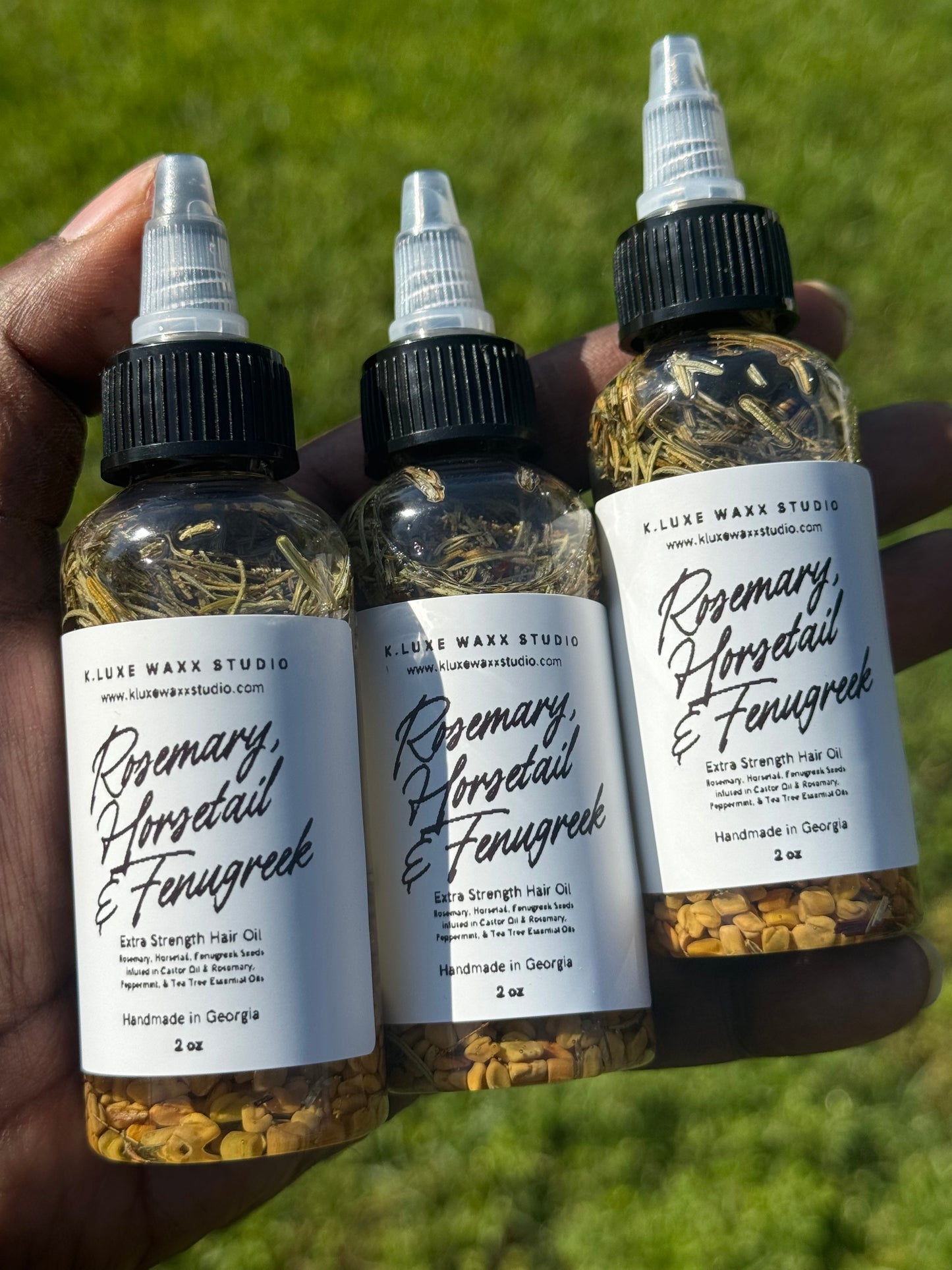 Rosemary, Fenugreek & Horsetail Extra Strength Hair Growth Oil