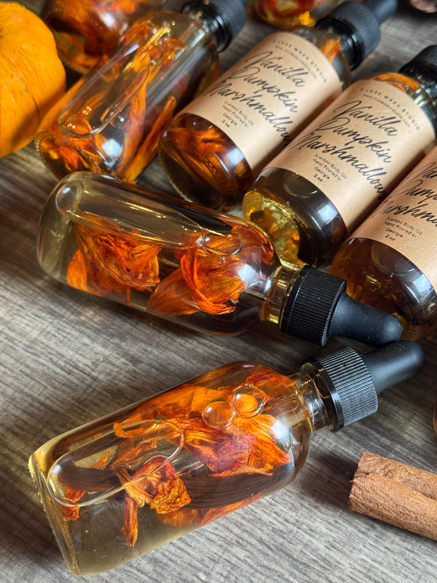 Vanilla Pumpkin Marshmallow Scented Body Oil