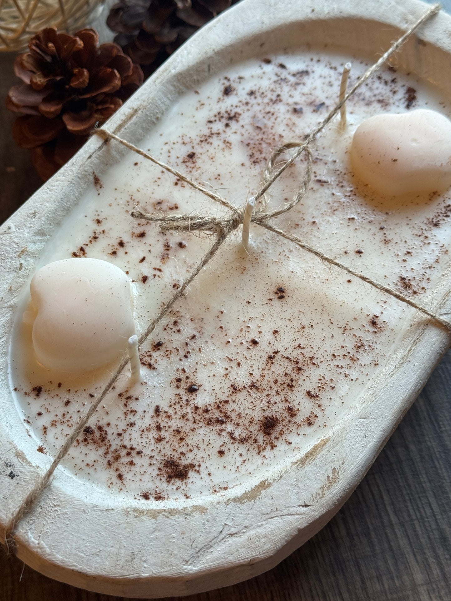 Hot Apple Pie Dough Bowl Candle
