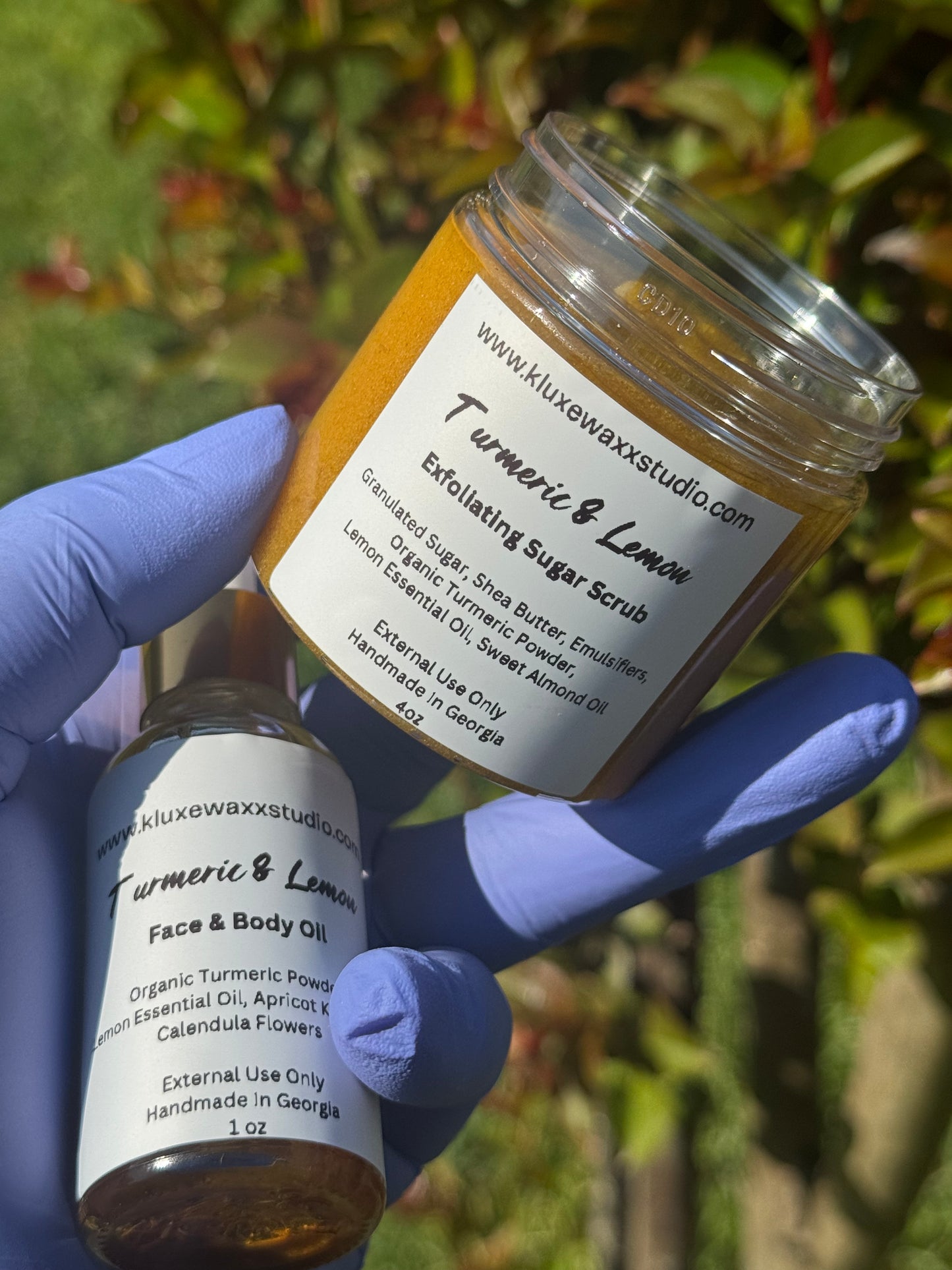 Turmeric & Lemon Facial & Body Sugar Scrub