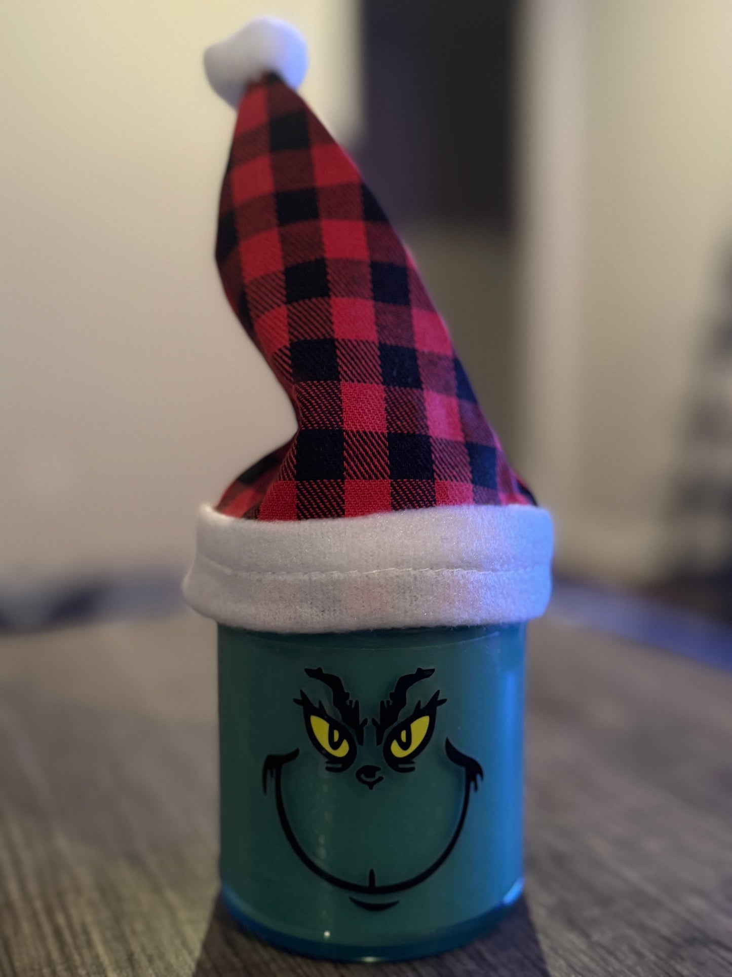 Mr. Grinch Inspired Jar Candle-8 oz