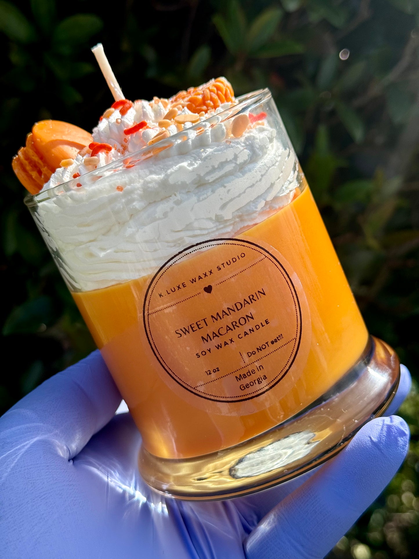 Sweet Mandarin Macaron Scented Candle