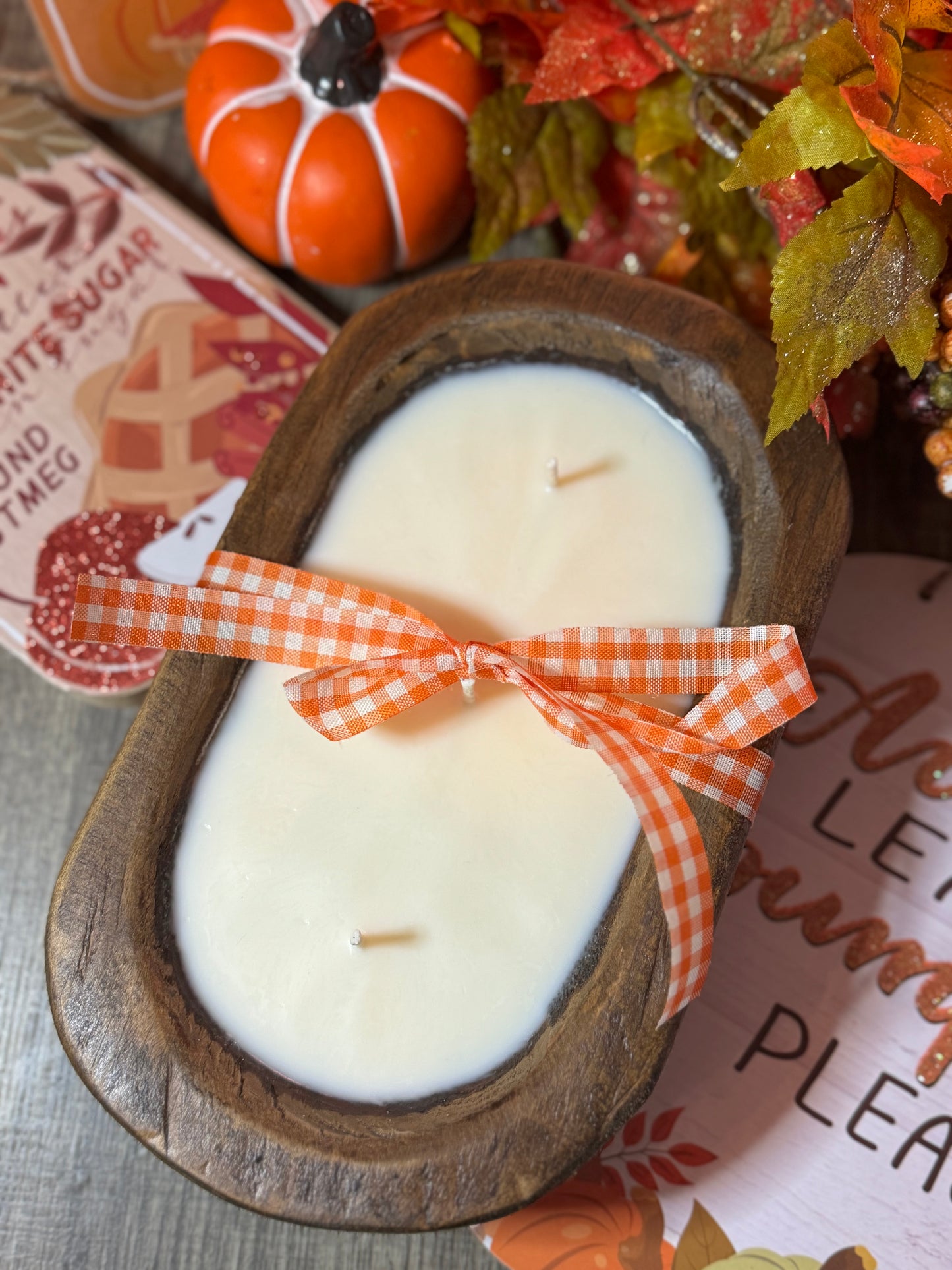 Fall Scented Dough Bowl Candle