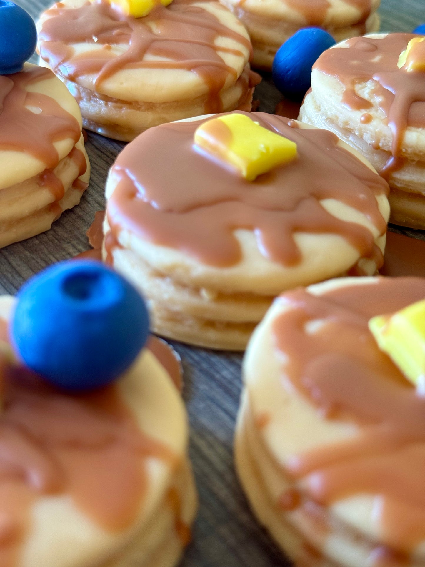 Pancake Stacks with Syrup Melts