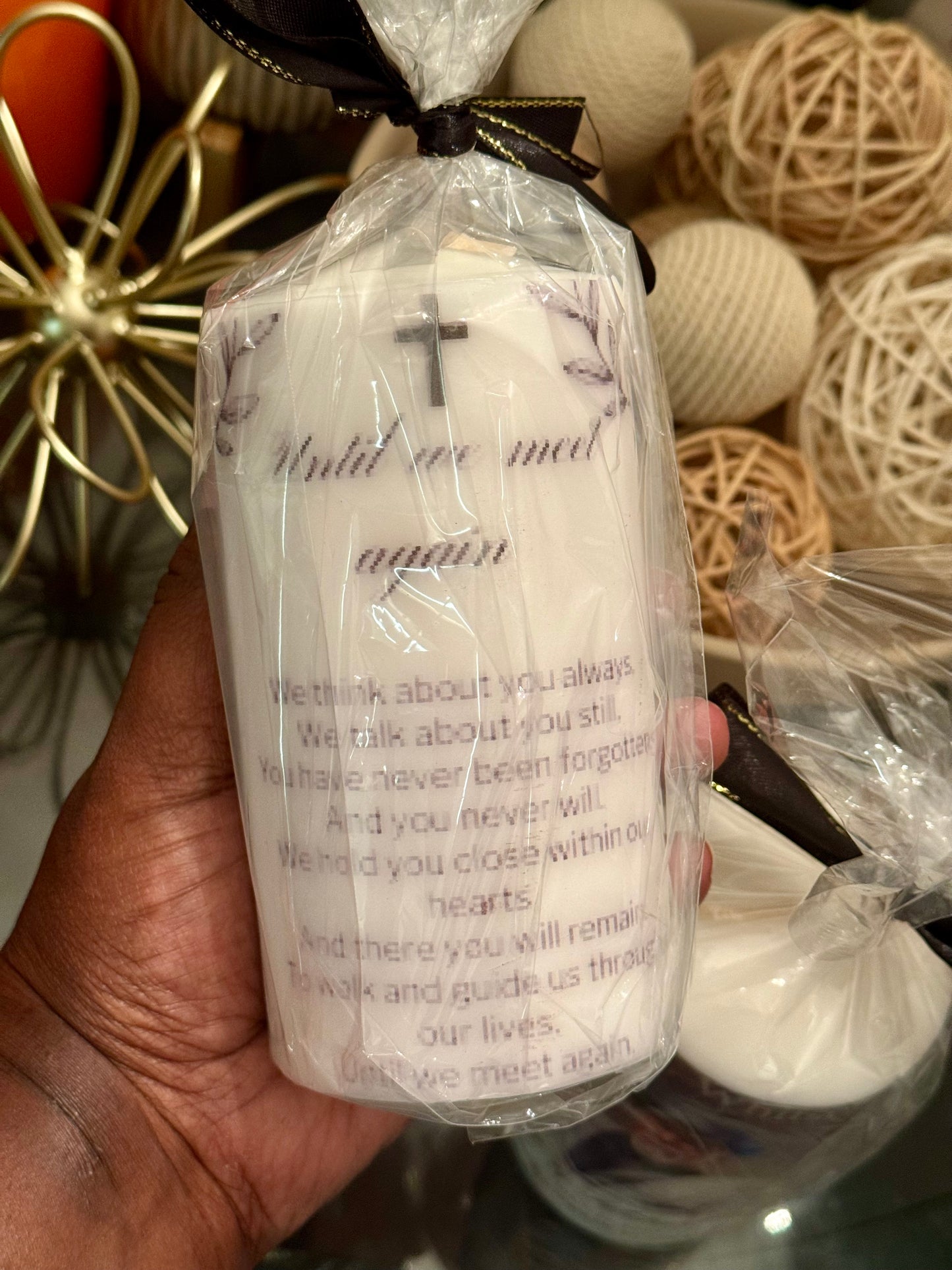 Memorial Photo Keepsake Candle