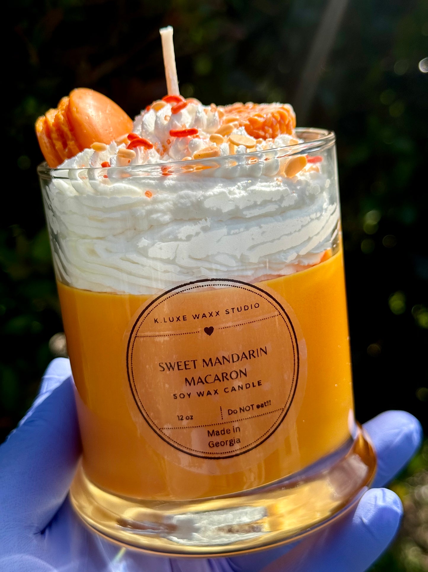 Sweet Mandarin Macaron Scented Candle