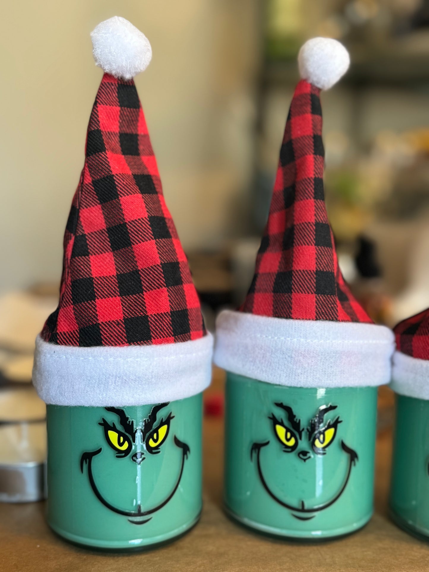 Mr. Grinch Inspired Jar Candle-8 oz