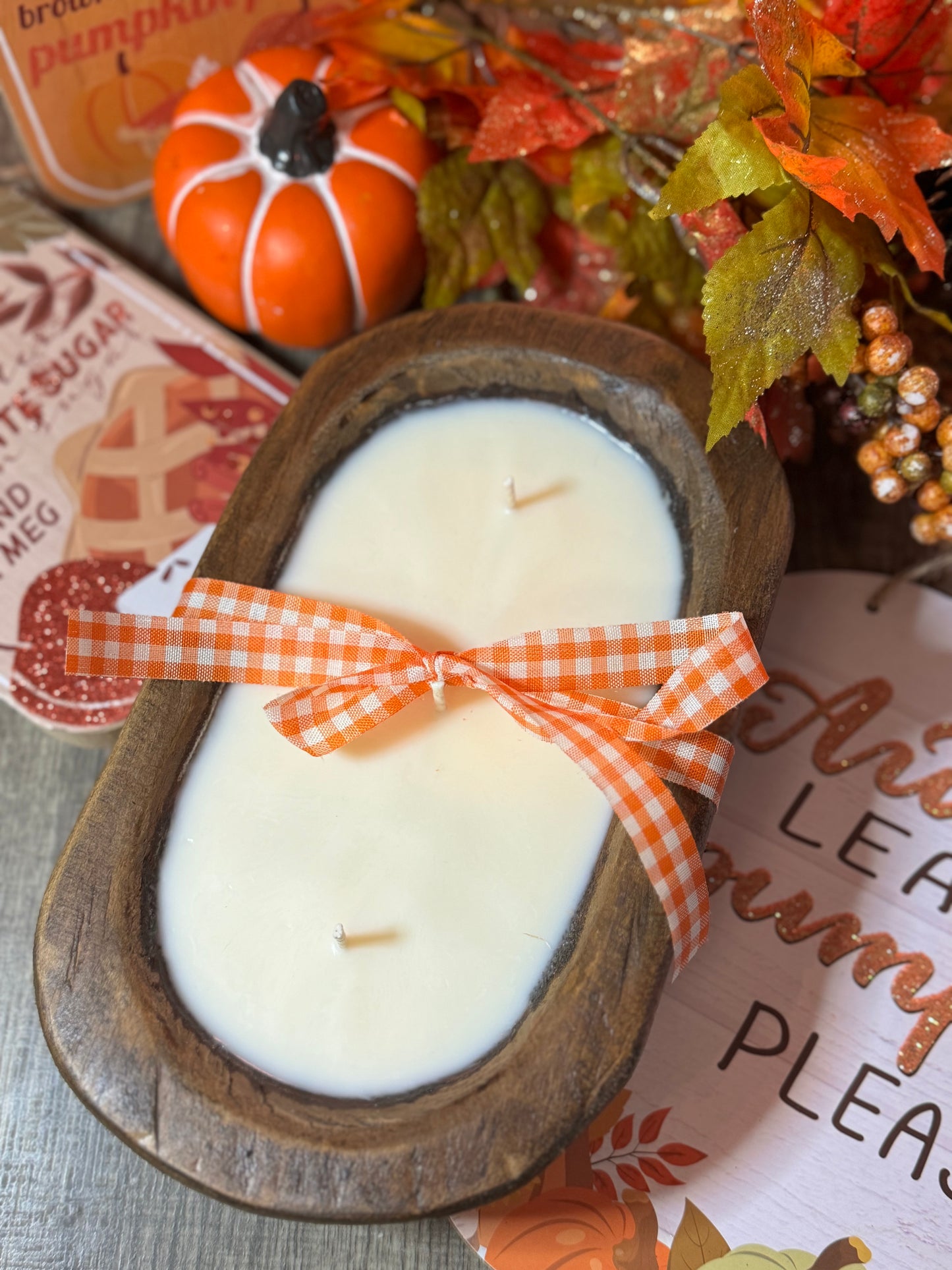 Fall Scented Dough Bowl Candle