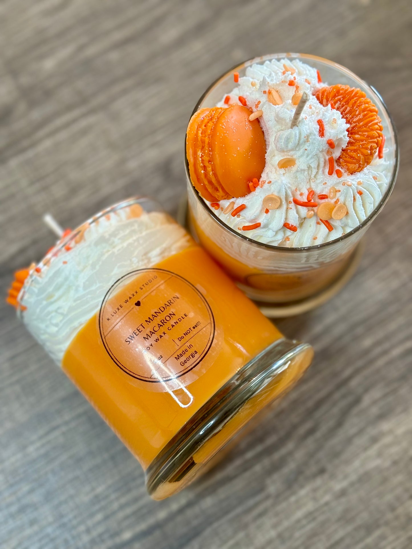Sweet Mandarin Macaron Scented Candle