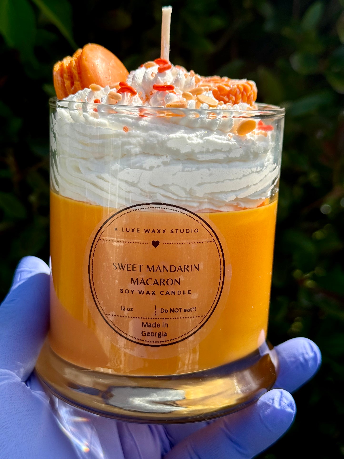 Sweet Mandarin Macaron Scented Candle