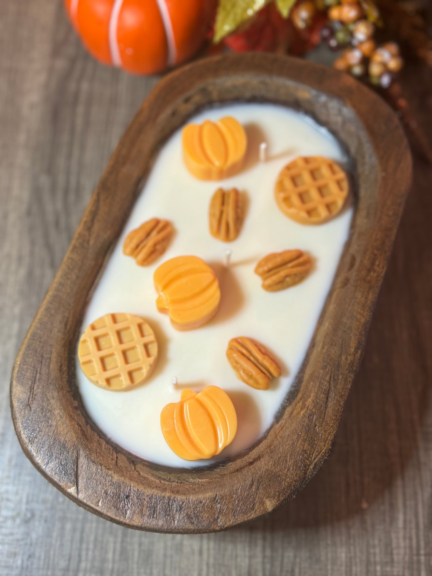Pumpkin Pecan Waffle Dough Bowl Candle