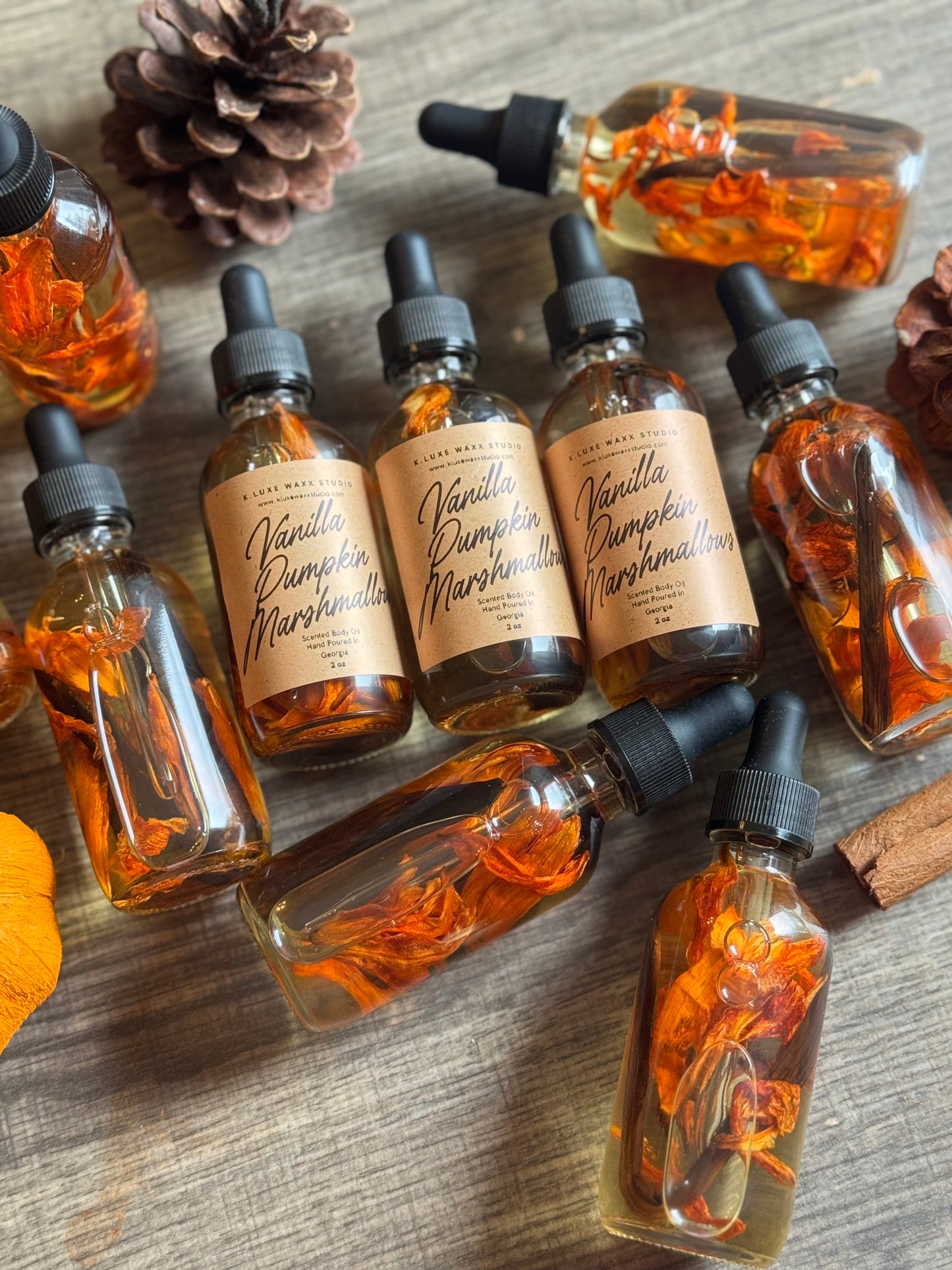 Vanilla Pumpkin Marshmallow Scented Body Oil