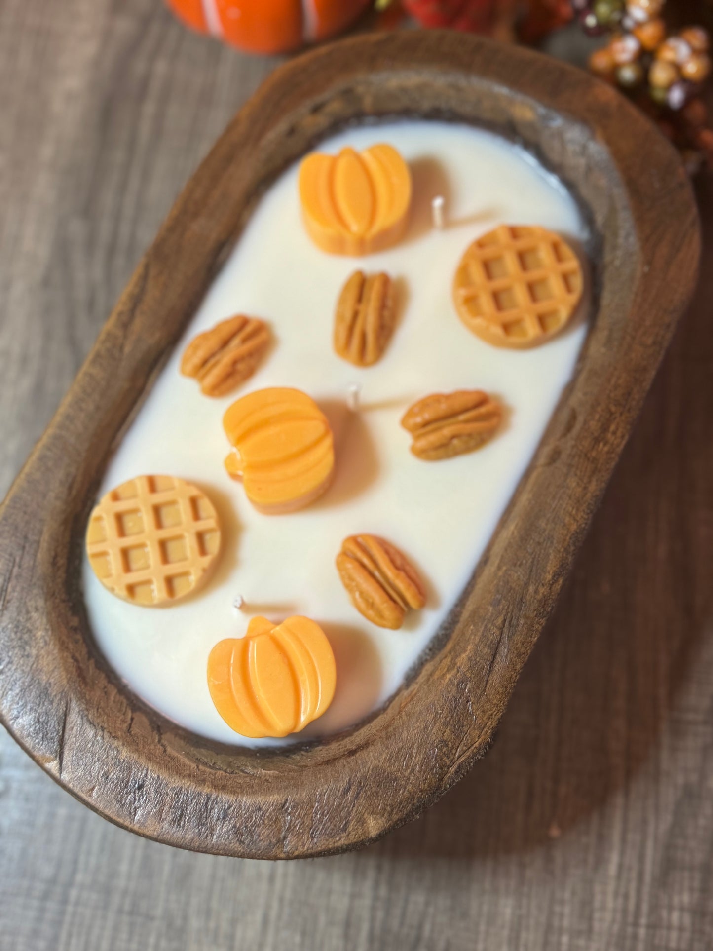 Pumpkin Pecan Waffle Dough Bowl Candle