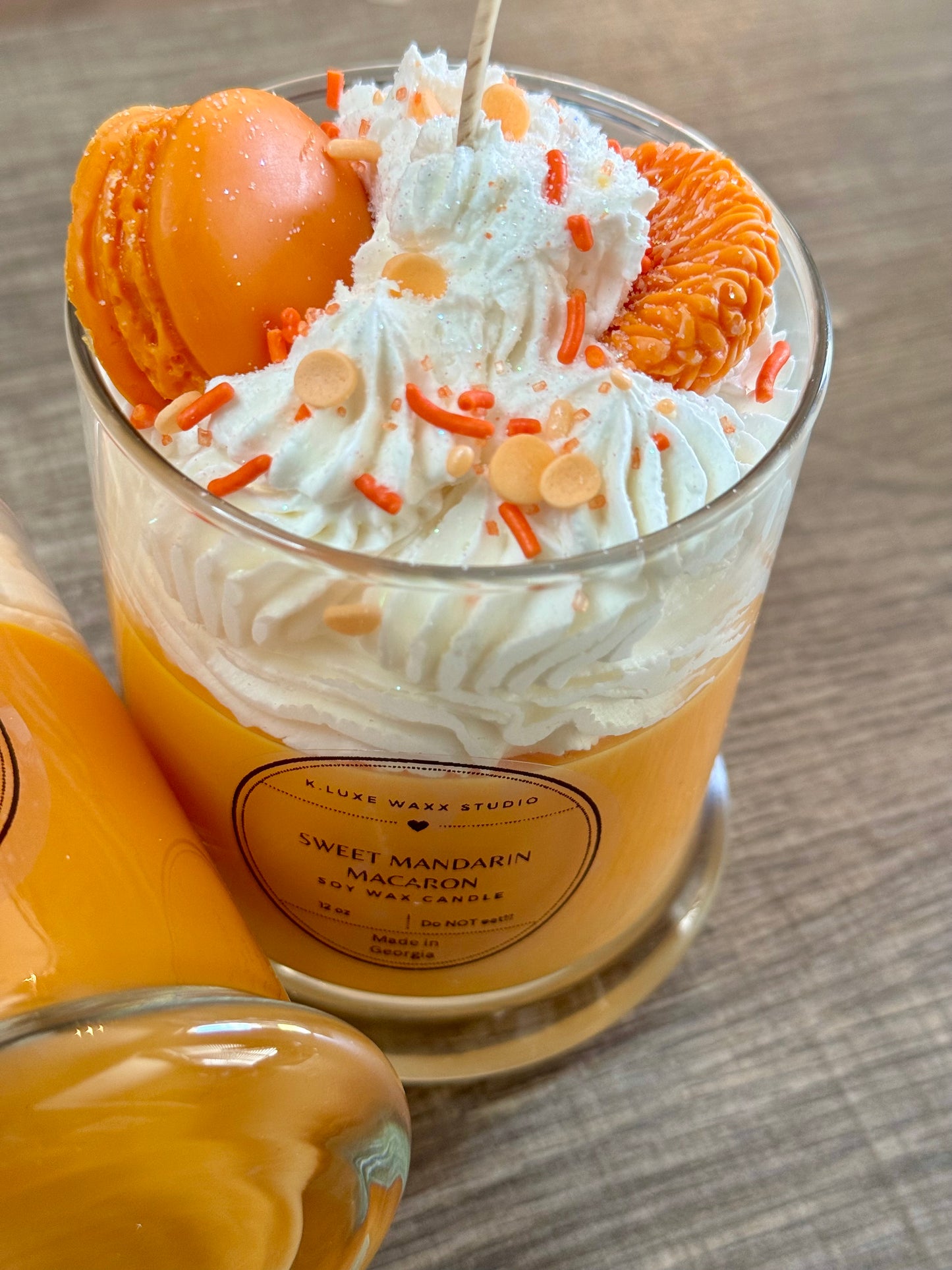 Sweet Mandarin Macaron Scented Candle