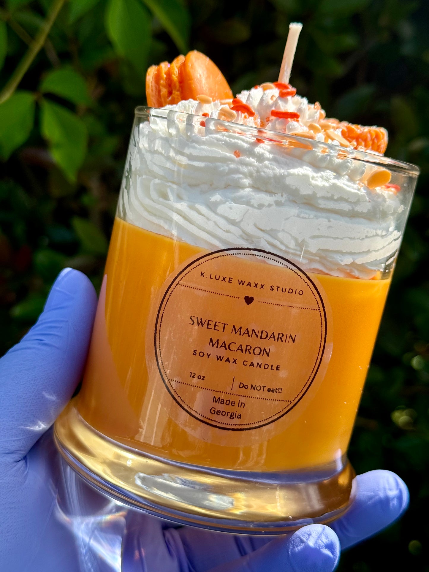 Sweet Mandarin Macaron Scented Candle