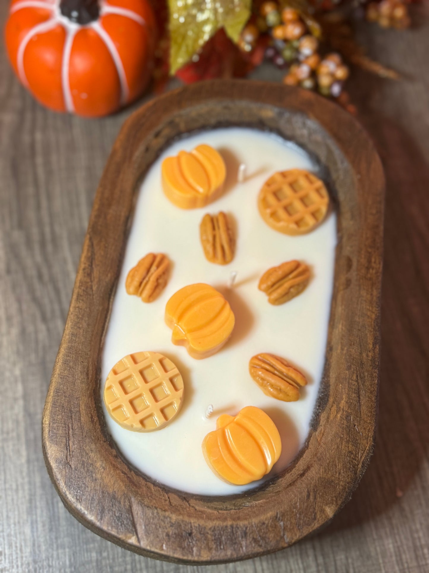 Pumpkin Pecan Waffle Dough Bowl Candle