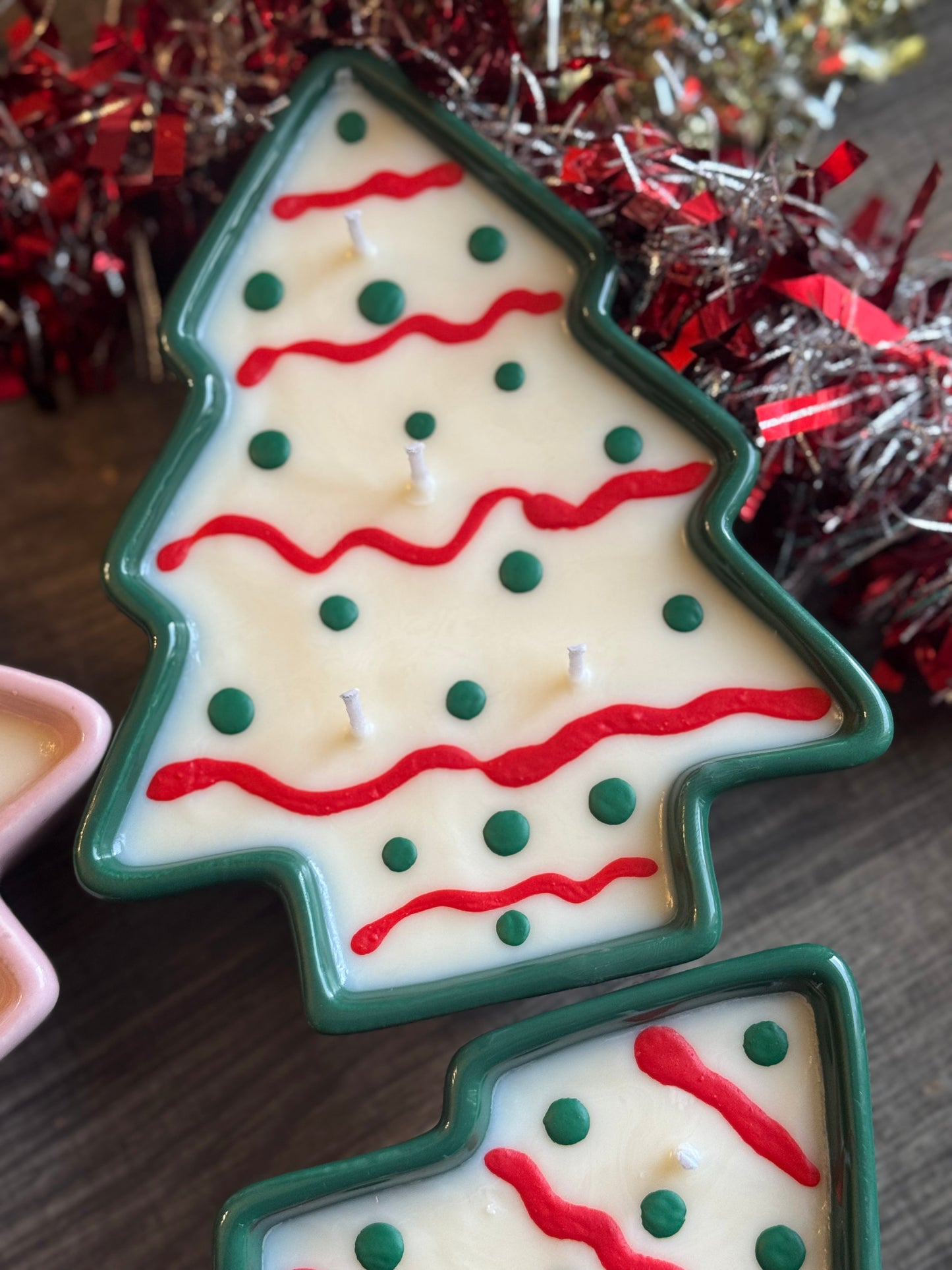 Dessert Style Christmas Tree Ceramic Candle-14 oz