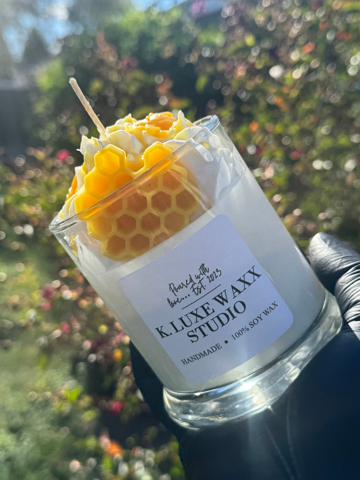 Honey Bee Scented Candle Version 2