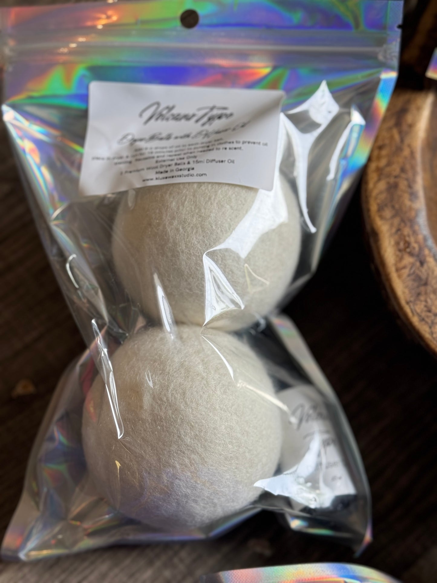 Scented Wool Dryer Balls with Oil