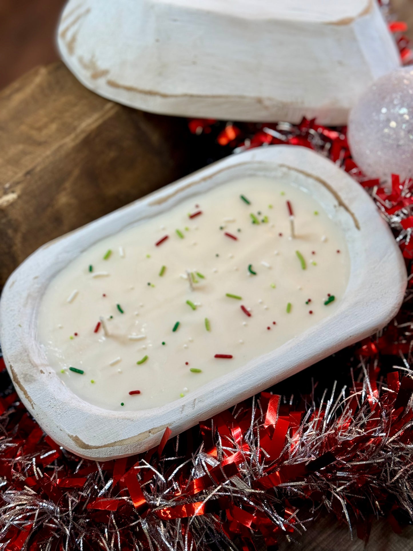 Christmas Cookies Dough Bowl Candle