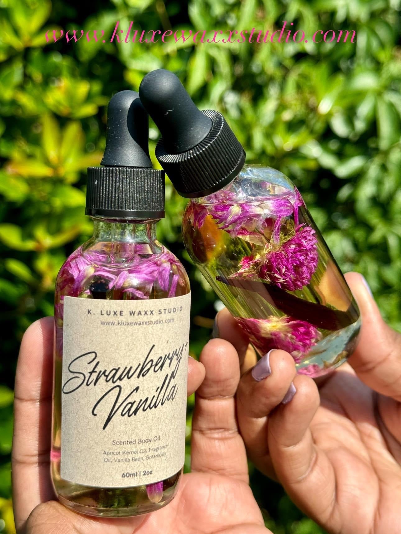 Strawberry + Vanilla Botanical Body Oil