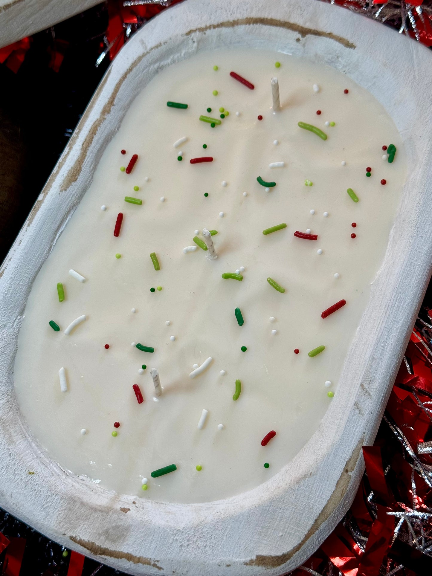 Christmas Cookies Dough Bowl Candle